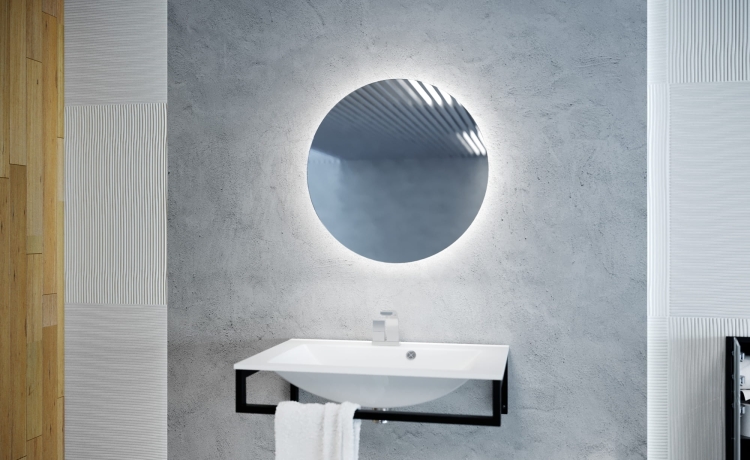 Lustro okragłe EASY 07 z oświetleniem LED w łazience