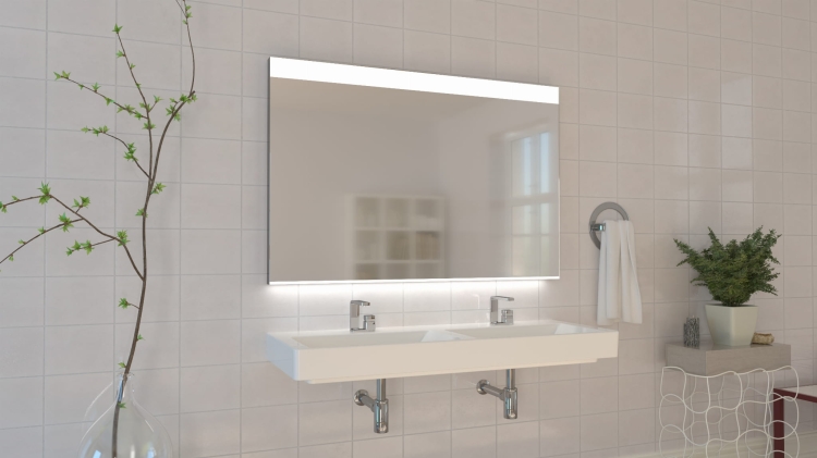 Lustro prostokątne LEONARDO Z oświetleniem LED w łazience