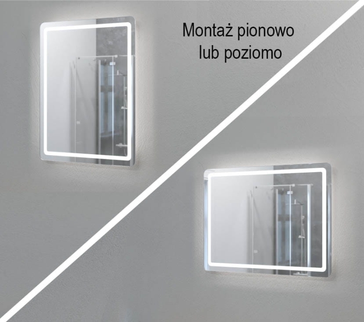 Możliwość montażu poziomo lub pionowo
