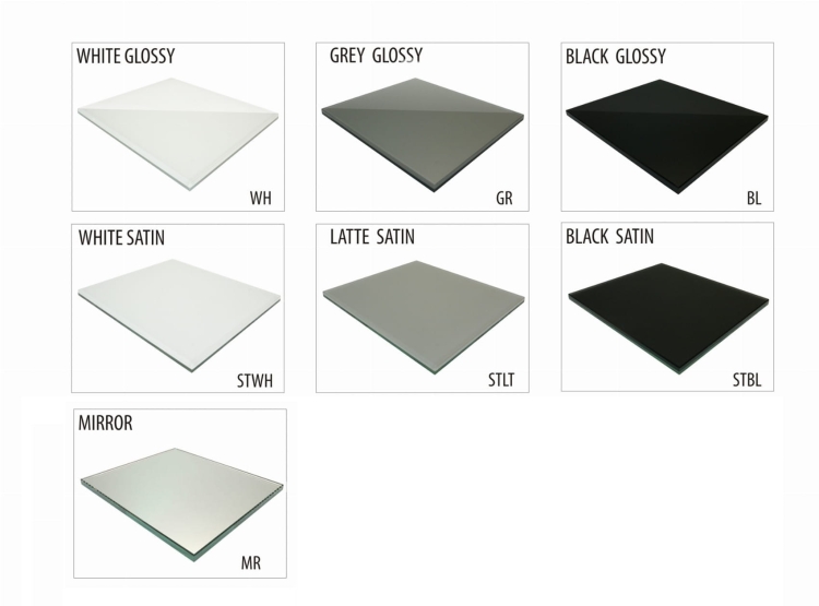 Rodzaje i kolory szklanych drzwi do schowka WC