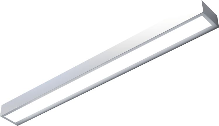 Kinkiet ścienny ASTRA 800 w kolorze aluminium