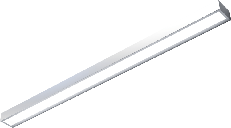 Kinkiet ścienny ASTRA 1200 w kolorze aluminium