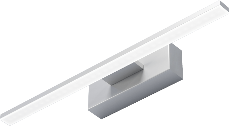 Kinkiet ścienny MODENA 400 w kolorze aluminium