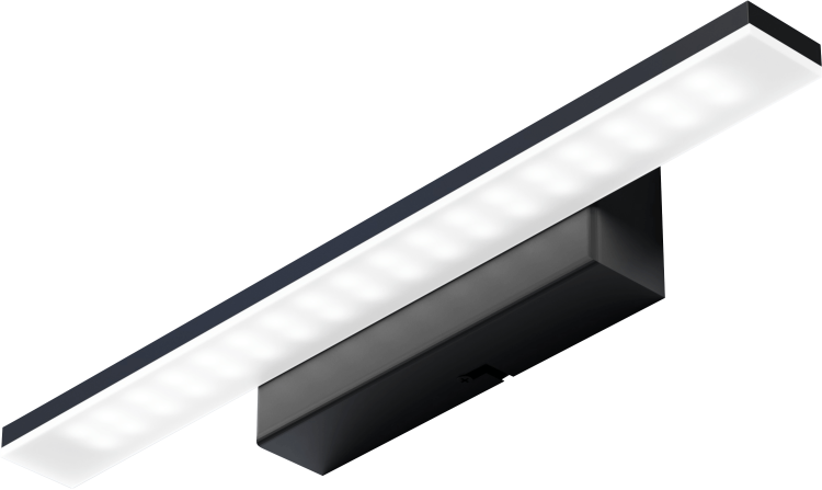 Kinkiet ścienny TRIGA UNO 330 w wykończeniu czarnym