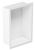Biała półka wnękowa FLAT 200/10 - do zabudowy