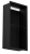Czarna półka wnękowa FLAT 600/10 z oświetleniem LED i półką