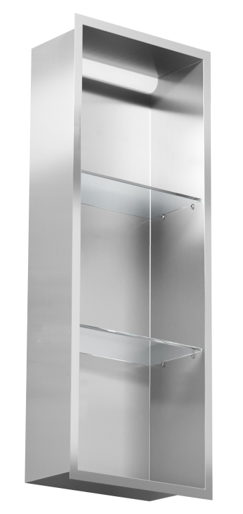 Stalowa półka wnękowa FLAT 900/10 z oświetleniem LED i półką