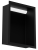 Czarna półka wnękowa FLAT 200/10 LED z oświetleniem LED - do zabudowy