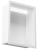 Biała półka wnękowa FLAT 200/10 LED z oświetleniem LED - do zabudowy