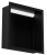 Czarna półka wnękowa FLAT 300/10 LED z oświetleniem LED - do zabudowy