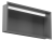 Szara półka wnękowa FLAT 600/10 z oświetleniem LED - do zabudowy