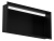 Czarna półka wnękowa FLAT 600/10 z oświetleniem LED - do zabudowy