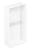 Biała półka wnękowa FLAT PWNP 600/10 ze szklaną półką