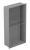 Szara półka wnękowa FLAT PWNP 600/10 ze szklaną półką