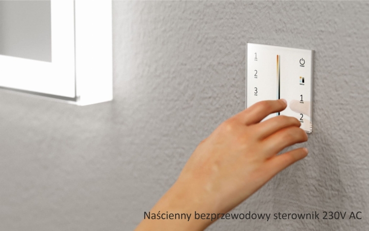 Dodatek: naścienny bezprzewodowy sterownik 230V AC