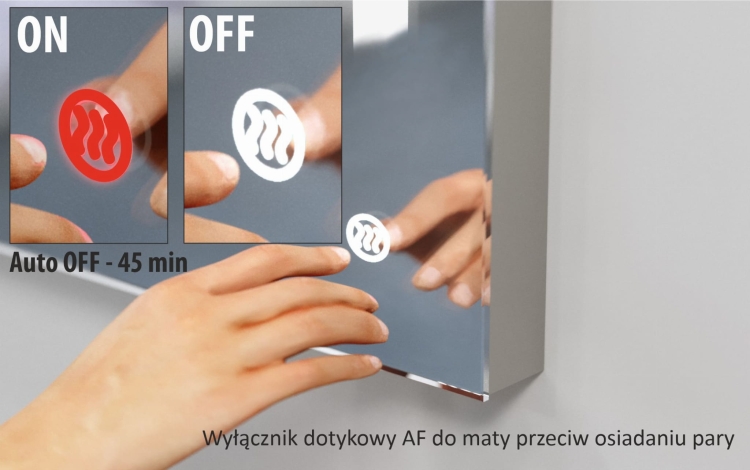 Dodatek: wyłącznik dotykowy AF do maty przeciw osiadaniu pary
