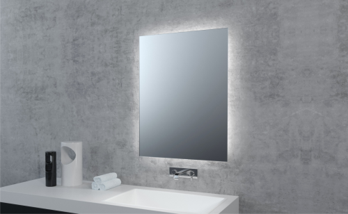 Lustro prostokątne EASY 06 z oświetleniem LED nad umywalką