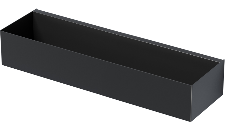 Czarna półka łazienkowa do kabiny prysznicowej - BS60