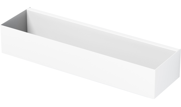 Biała półka łazienkowa do kabiny prysznicowej - BS60