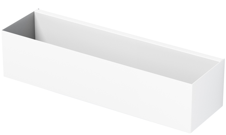 Biała półka łazienkowa do kabiny prysznicowej - BS80