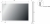 Lustro LED prostokątne 80x60 cm – rysunek techniczny z wymiarami – wersja OUTLET