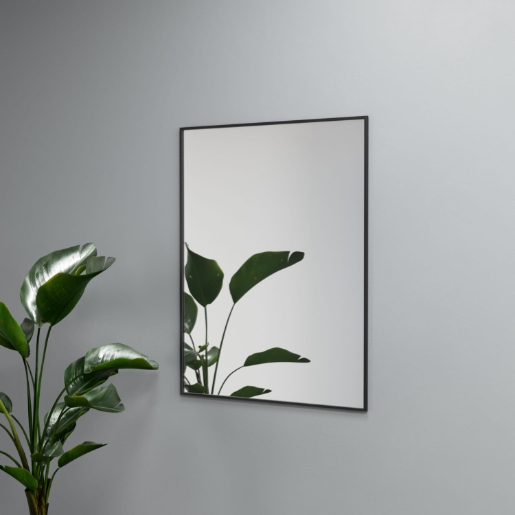 Lustro prostokątne BLAS w czarnej ramie