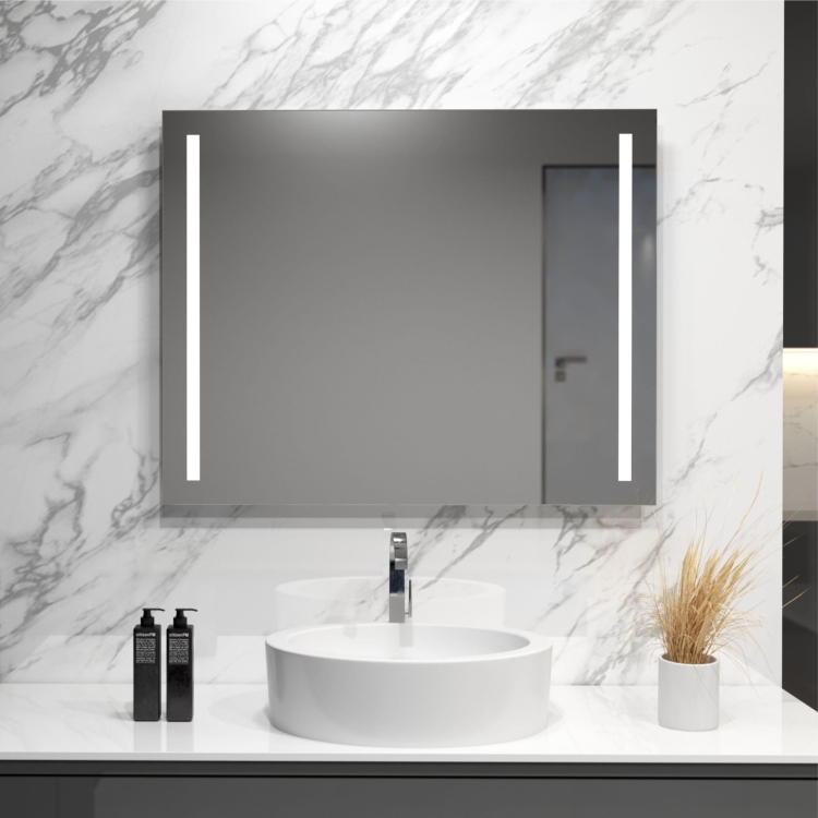 Lustro prostokątne CLASSIC z oświetleniem LED