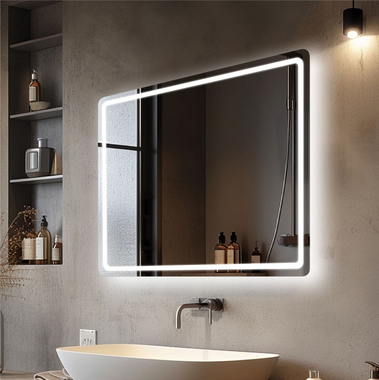 Lustro prostokątne FORMA z oświetleniem LED