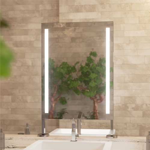 Lustro prostokątne dwustronne PINO 2 stojące 60x80 cm OUTLET