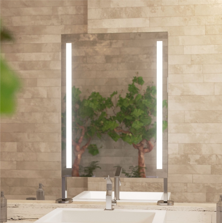 Lustro prostokątne dwustronne PINO 2 stojące 60x80 cm OUTLET