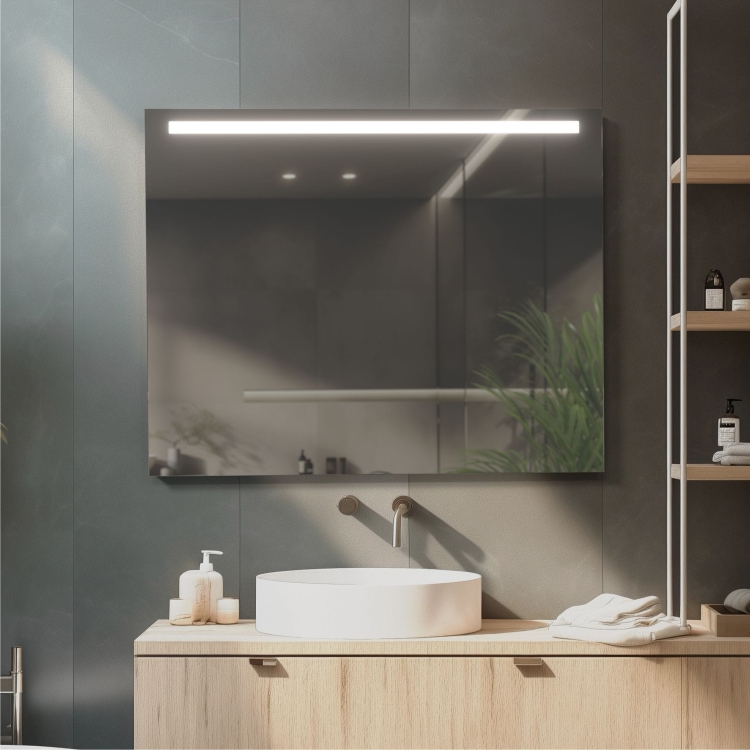 Lustro prostokątne EASY 01 z oświetleniem LED