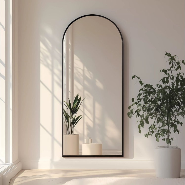 Lustro półowalne MALAGA w ramie