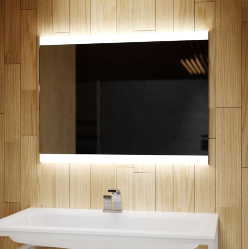 Lustro prostokątne z oświetleniem LED 80x60 OUTLET