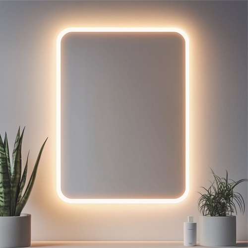 Lustro prostokątne SIENA z oświetleniem LED