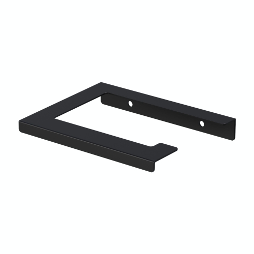 Czarny Uchwyt na papier toaletowy naścienny BUPTP