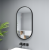 Lustro owalne LISA w CZARNEJ ramie 45x80 cm - wersja OUTLET