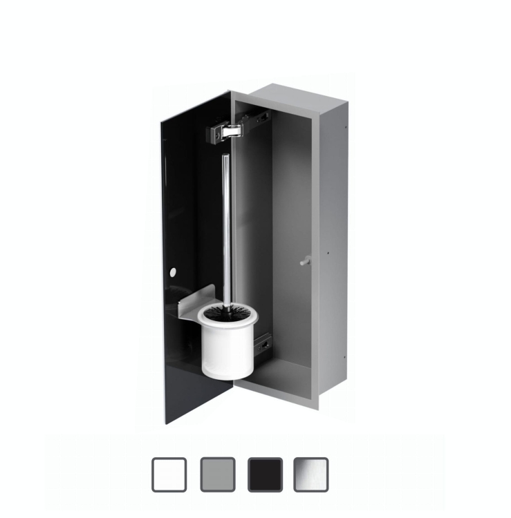 Schowek WC FLAT 450 na szczotkę - do zabudowy
