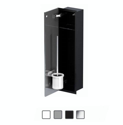 Schowek WC FLAT 600 na szczotkę i papier - do zabudowy
