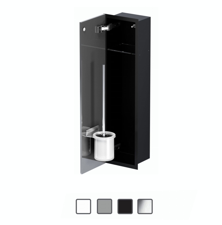 Schowek WC FLAT 600 na szczotkę i papier - do zabudowy
