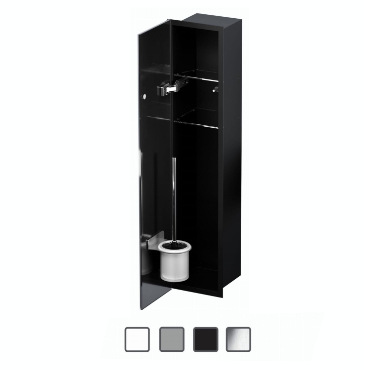Schowek WC FLAT 800 na szczotkę i papier - do zabudowy