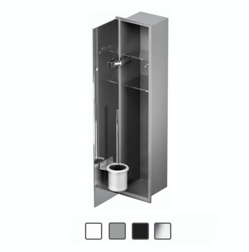 Schowek WC ZERO 800 na szczotkę i papier - do zabudowy