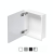 Szafka wnękowa FLAT PWD 300/10 ze szklanymi drzwiami