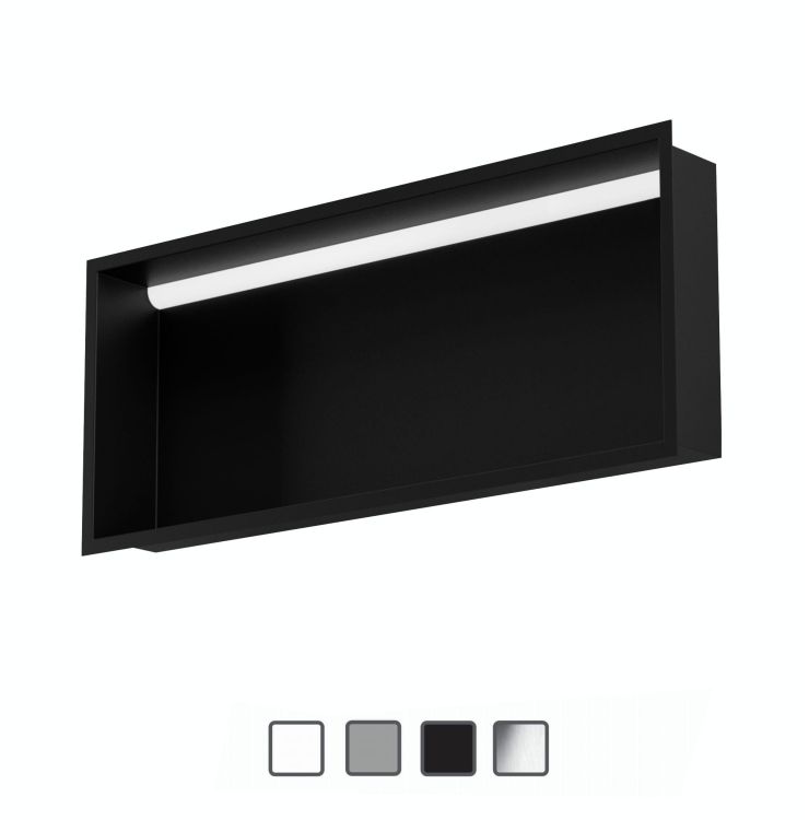 Półka wnękowa FLAT 900/10 z oświetleniem LED - do zabudowy