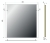 Lustro prostokątne z oświetleniem LED 80x80 + WYŁĄCZNIK OUTLET - rysunek