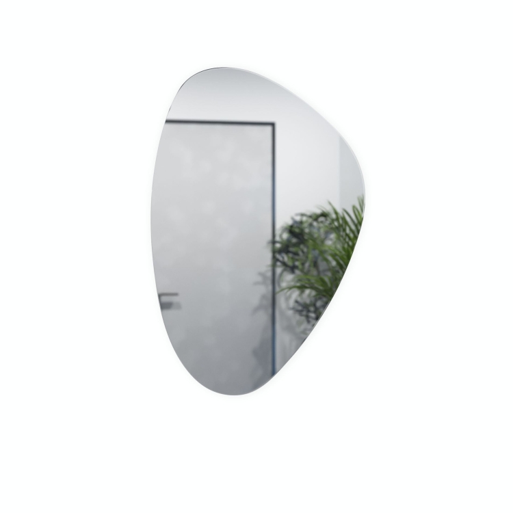 Lustro nieregularne NEL 2 z oświetleniem LED na białym tle