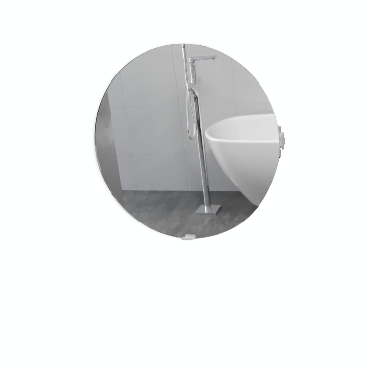 Lustro okrągłe DORIS uchylne na białym tle