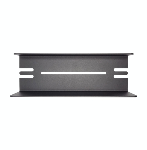 Półka łazienkowa CZARNA do kabiny z wieszaczkami BSSW - widok z góry