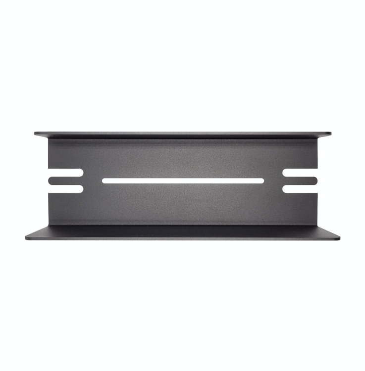 Półka łazienkowa CZARNA do kabiny z wieszaczkami BSSW - widok z góry