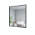 Lustro prostokątne ATLAS 65x75 cm w czarnej ramie