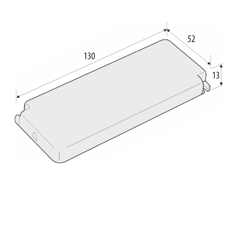 Zasilacz modułów LED - ZP-LED 6W IP44 - wymiary